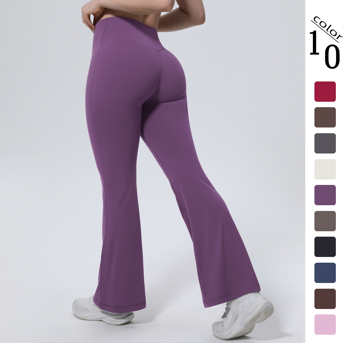 Women High Waist Single Side Brushed Ful